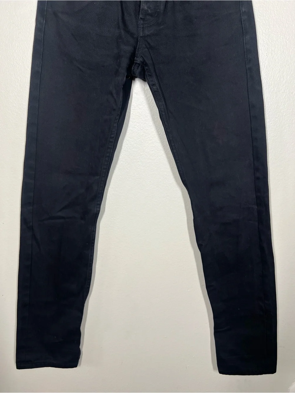 The Unbranded Brand Mens UB155 Black 12.5oz Selvedge Skinny Jeans Size 29x32